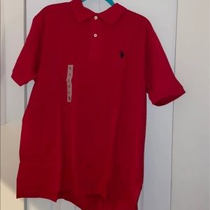 U.S. Assn XL Red polo shirt .